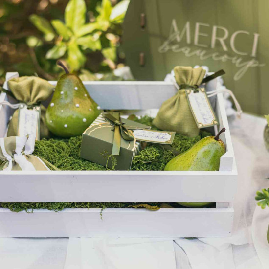 Beauty Home Καφάσι ξύλινο λευκό 12x20x15cm