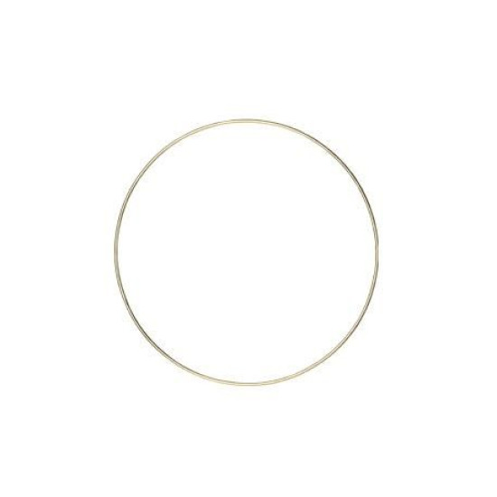 Beauty Home ΜΕΤΑΛΛΙΚΟΣ ΚΥΚΛΟΣ ΧΡΥΣΟΣ 20 CM