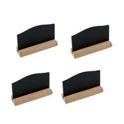 Beauty Home 4 Πίνακες Κιμωλίας σε βάση – Φυσικό ξύλο 7,6 x 5,1cm