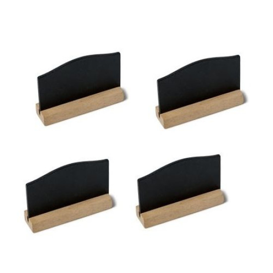 Beauty Home 4 Πίνακες Κιμωλίας σε βάση – Φυσικό ξύλο 7,6 x 5,1cm