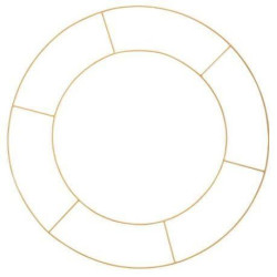 Beauty Home ΜΕΤΑΛΛΙΚΟΣ ΚΥΚΛΟΣ ΔΙΠΛΟΣ 60 CM