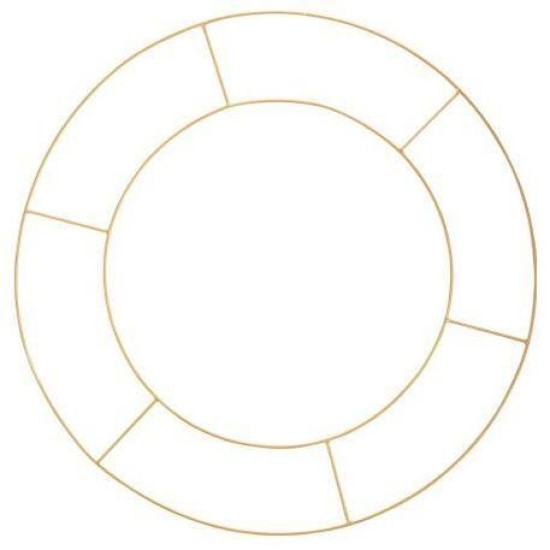 Beauty Home ΜΕΤΑΛΛΙΚΟΣ ΚΥΚΛΟΣ ΔΙΠΛΟΣ 60 CM