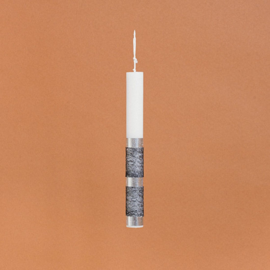 Beauty Home ΛΑΜΠΑΔΑ ΣΤΟΛΙΣΜΕΝΗ ΑΣΗΜΙ ΜΕ ΜΑΥΡΗ ΚΟΡΔΕΛΑ ΣΕ ΣΥΣΚΕΥΑΣΙΑ ΔΩΡΟΥ