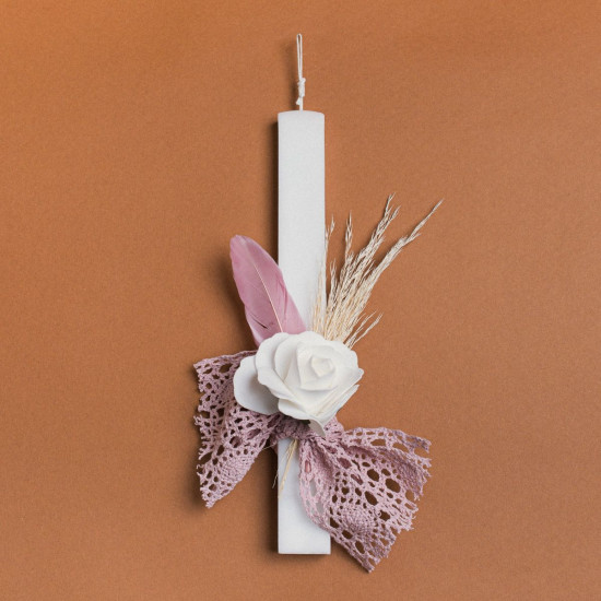 Beauty Home ΛΑΜΠΑΔΑ 33cm ΤΡΙΝΤΑΦΥΛΛΟ ΜΕ ΦΤΕΡΑ ΣΑΠΙΟ ΜΗΛΟ ΣΕ ΣΥΣΚΕΥΑΣΙΑ ΔΩΡΟΥ