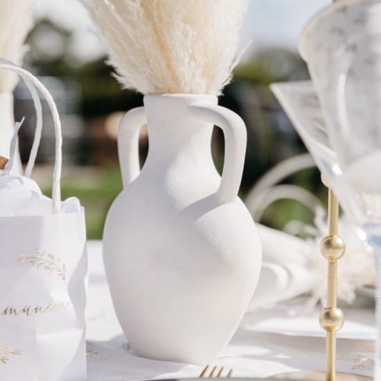 Beauty Home Βάζο Eiger – Λευκό 18,5x15cm