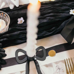 Beauty Home Κηροπήγιο μεταλλικό Nira – Μαύρο 8,5×9,5x3cm