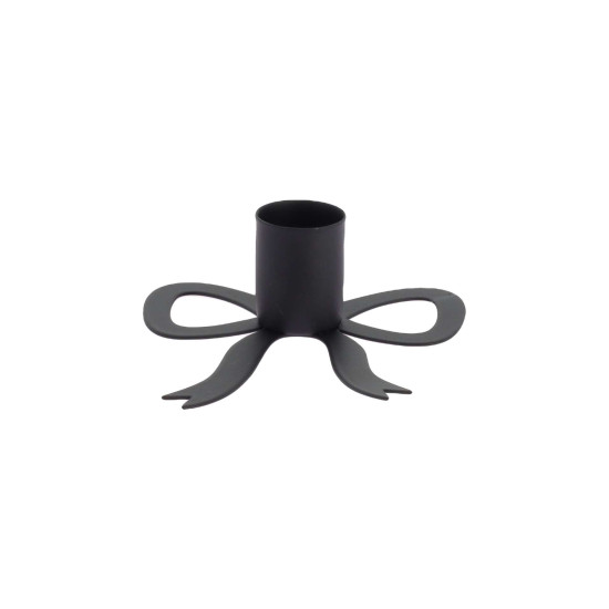 Beauty Home Κηροπήγιο μεταλλικό Nira – Μαύρο 8,5×9,5x3cm