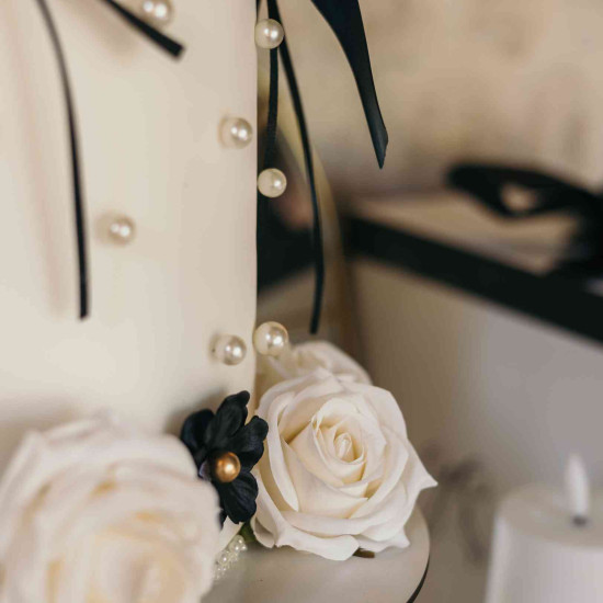 Beauty Home 24 Λευκές Περλέ Στρας με σύρμα 10cm – 1cm και 1,3cm