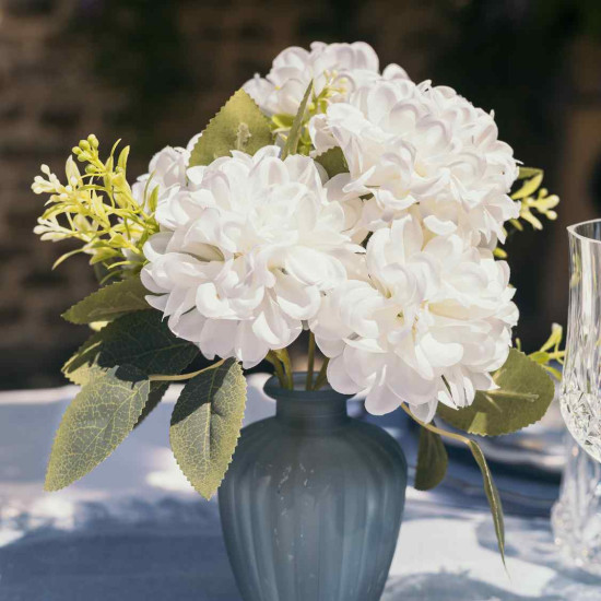 Beauty Home Βάζο γυάλινο Jeanne – Μπλε Ø7,5×10,5cm – 180ml