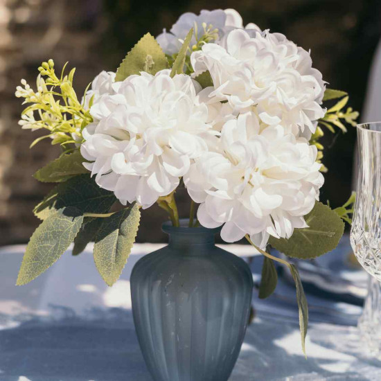 Beauty Home Βάζο γυάλινο Jeanne – Μπλε Ø7,5×10,5cm – 180ml