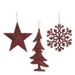 Beauty Home Μπορντό Στολίδι 0.8 x 10.5 x 10.5 cm