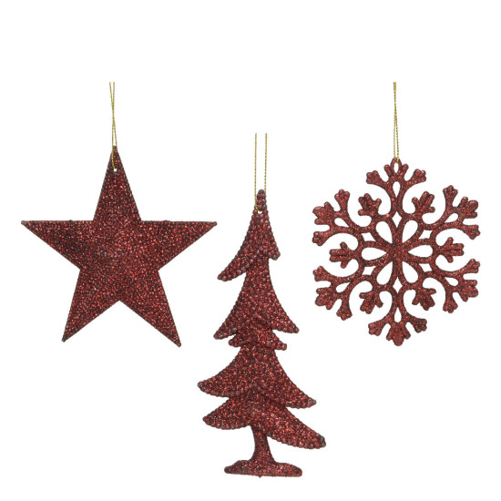 Beauty Home Μπορντό Στολίδι 0.8 x 10.5 x 10.5 cm