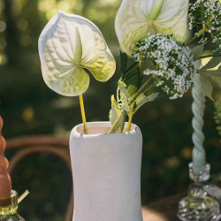 Beauty Home Βάζο Κεραμικό Thalya – Λευκό Ø10x18cm