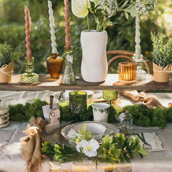 Beauty Home Βάζο Κεραμικό Thalya – Λευκό Ø10x18cm