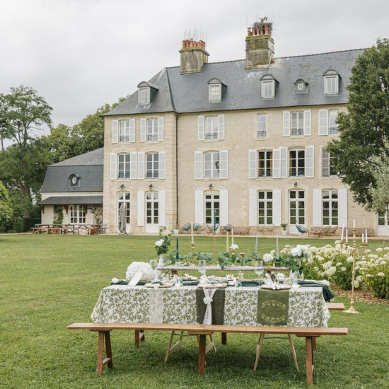 Beauty Home Ράννερ με πέρλες – Πράσινο Ευκάλυπτου οργάντζα 28 cm x 5 m