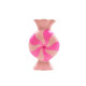 Beauty Home Βάζο “καραμέλα” – Ροζ/ Νέον 12×6,5x20cm