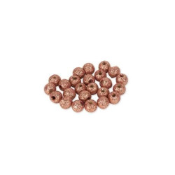 Beauty Home ΞΥΛΙΝΕΣ ΠΕΡΛΕΣ ΜΕ ΡΟΖ ΧΡΥΣΟ ΓΚΛΙΤΕΡ 24 ΤΜΧ 8 ΜM