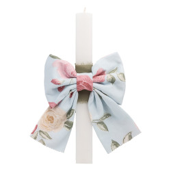 Beauty Home ΛΑΜΠΑΔΑ ΛΕΥΚΗ 33cm ΦΙΟΓΚΟΣ ΤΡΙΑΝΤΑΦΥΛΛΑ ΓΑΛΑΖΙΟ ΦΟΝΤΟ