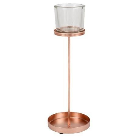 Beauty Home ΚΗΡΟΠΗΓΙΟ BILBAO ΡΟΖ ΧΡΥΣΟ 9.50 X 27 CM