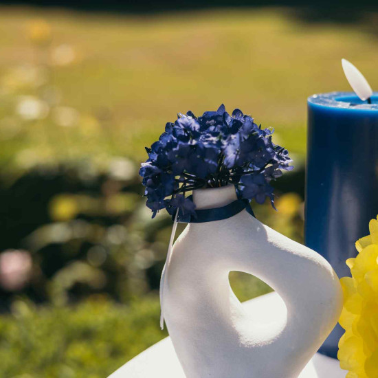 Beauty Home Βάζο Sonora – Λευκό 19,5x17cm