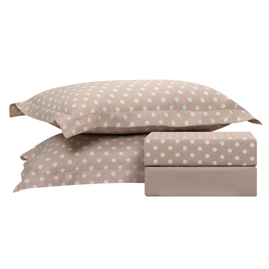 Beauty Home Σετ σεντόνια μονά Art 10101 Fancy 170x260 Μπεζ