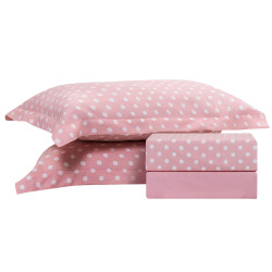 Beauty Home Σετ σεντόνια μονά Art 10101 Fancy 170x260 Ροζ