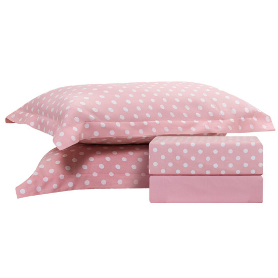 Beauty Home Σετ σεντόνια μονά Art 10101 Fancy 170x260 Ροζ