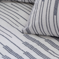 Beauty Home Σετ παπλωματοθήκη υπέρδιπλη Glory Art 12362 230x250 Εκρού,Ανθρακί