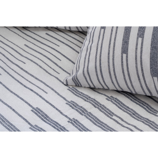 Beauty Home Σετ κουβερλί μονό Glory Art 12362 160x230 Εκρού,Ανθρακί