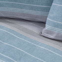 Beauty Home Σετ σεντόνια υπέρδιπλα Glory Art 12373 240x265 Γκρι,Μπλε