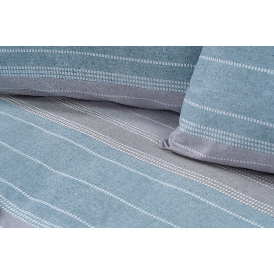 Beauty Home Σετ κουβερλί μονό Glory Art 12373 160x230 Γκρι,Μπλε