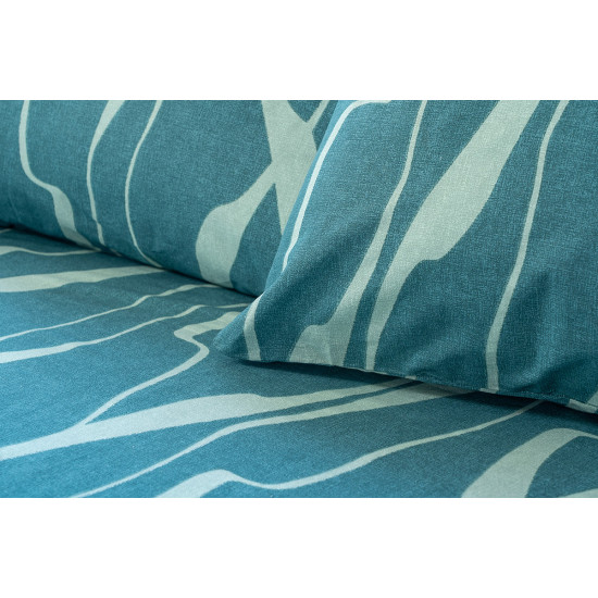 Beauty Home Σετ κουβερλί μονό Glory Art 12378 160x230 Πετρόλ