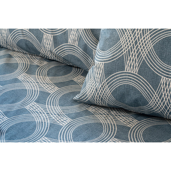 Beauty Home Σετ κουβερλί μονό Glory Art 12379 160x230 Μπλε