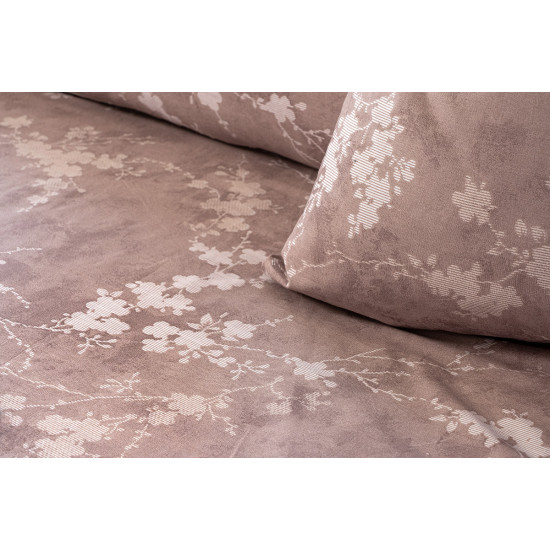 Beauty Home Σετ κουβερλί μονό Glory Art 12380 160x230 Μόκα