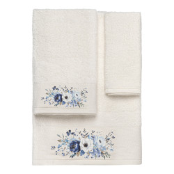 Beauty Home Σετ πετσέτες 3τμχ με εκτύπωση Art 3553 (30x50+50x90+70x140) Εκρού