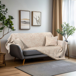 Beauty Home Ριχτάρια σετ 3τμχ Amos Art 8713 (170x170+170x240+170x290) Μπεζ