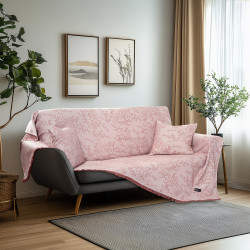 Beauty Home Ριχτάρια σετ 3τμχ Amos Art 8714 (170x170+170x240+170x290) Ροζ