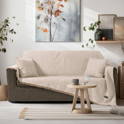 Beauty Home Ριχτάρια σετ 3τμχ Amos Art 8717 (170x170+170x240+170x290) Μπεζ