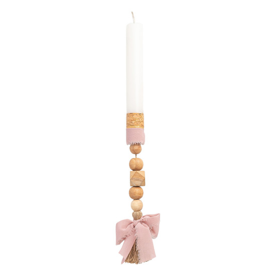 Beauty Home ΛΑΜΠΑΔΑ ΛΕΥΚΗ 25cm ΚΡΕΜΑΣΤΟ ΜΕ ΧΑΝΤΡΕΣ ΜΕ ΦΙΟΓΚΟ ΣΑΠΙΟ ΜΗΛΟ