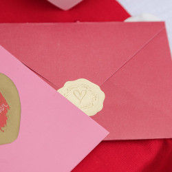 Beauty Home 24 Αυτοκόλλητα χάρτινα με Εφέ Σφραγίδας Κεριού Ø3,5cm Beauty Home 24 Αυτοκόλλητα χάρτινα με Εφέ Σφραγίδας Κεριού Ø3,5cm