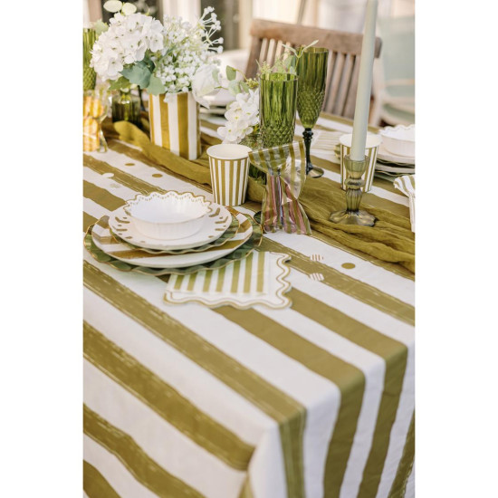 Beauty Home 10 Σακούλες με λαδι Ρίγες 8,5x16cm – Κατάλληλες για Τρόφιμα