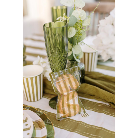 Beauty Home 10 Σακούλες με λαδι Ρίγες 8,5x16cm – Κατάλληλες για Τρόφιμα