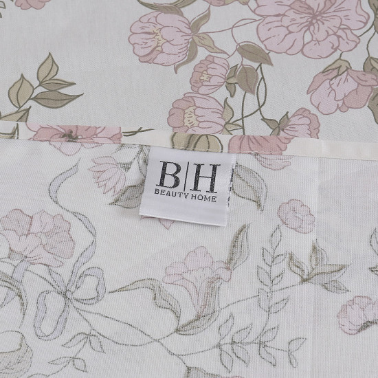 Beauty Home Σετ σεντόνια υπέρδιπλα Memories Art 12675 230x260 Μπεζ,Ροζ