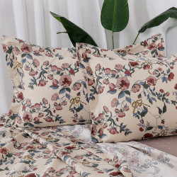 Beauty Home Σετ σεντόνια υπέρδιπλα Memories Art 12676 230x260 Μπεζ,Ροζ