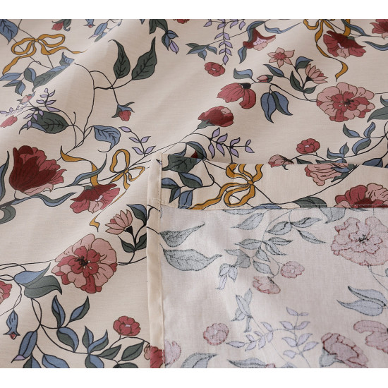 Beauty Home Σετ σεντόνια υπέρδιπλα Memories Art 12676 230x260 Μπεζ,Ροζ