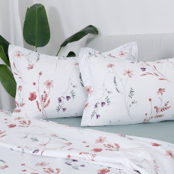 Beauty Home Σετ σεντόνια υπέρδιπλα Memories Art 12681 230x260 Εκρού,Βεραμάν