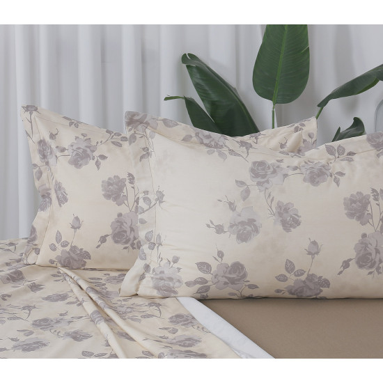 Beauty Home Σετ σεντόνια υπέρδιπλα Memories Art 12685 230x260 Μπεζ