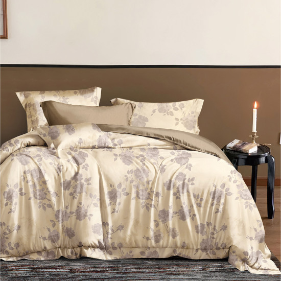 Beauty Home Σετ σεντόνια υπέρδιπλα Memories Art 12685 230x260 Μπεζ