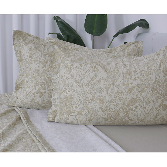 Beauty Home Σετ σεντόνια υπέρδιπλα Memories Art 12689 230x260 Μπεζ