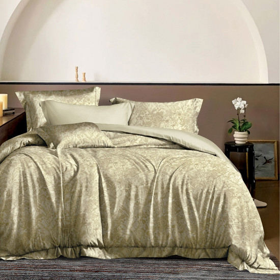 Beauty Home Σετ σεντόνια υπέρδιπλα Memories Art 12689 230x260 Μπεζ